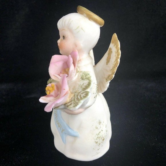 Vintage Lefton February Birthday Month Angel Figur - Picture 6 of 8